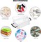 6 Pack Small Clear Plastic Storage Box with Lid Mini Sewing Box Organizer with Black Latch Stackable Craft Storage Containers Small Organizer Box for Stationery, Jewelry, and More